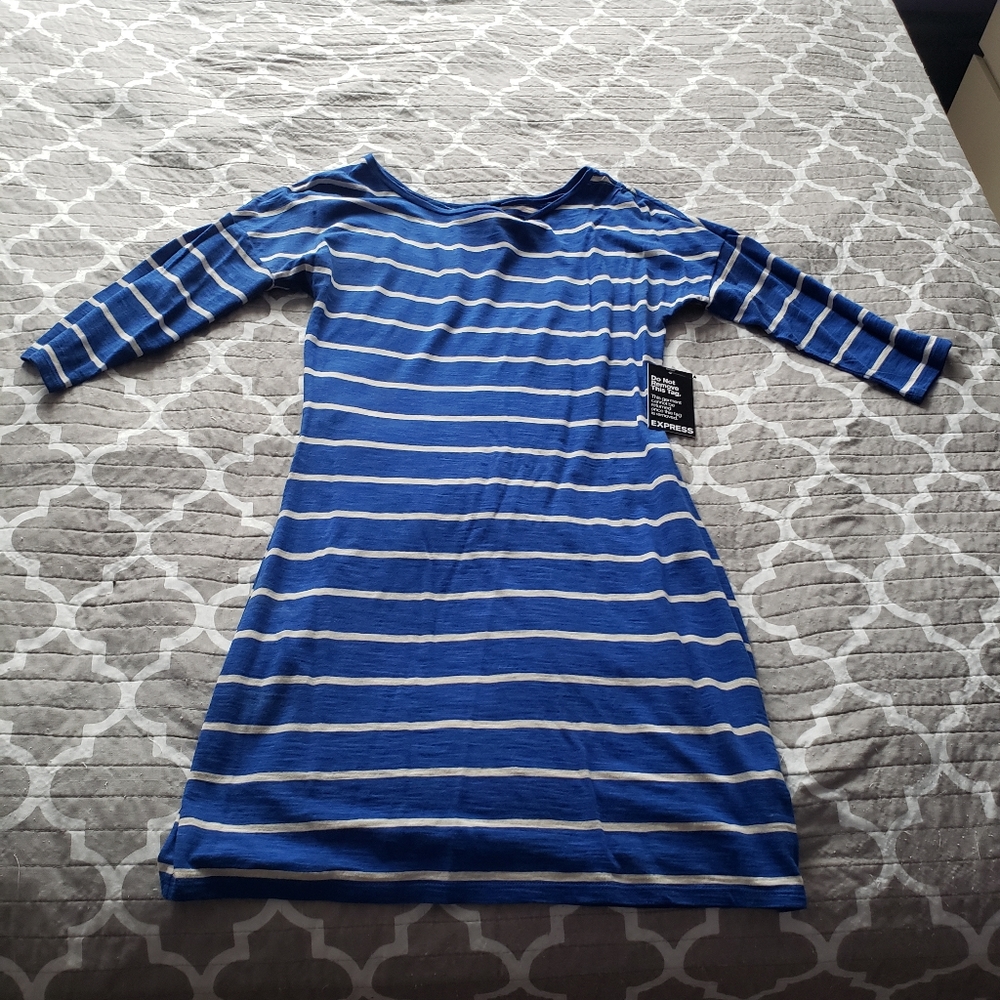 Express cotton blend dress